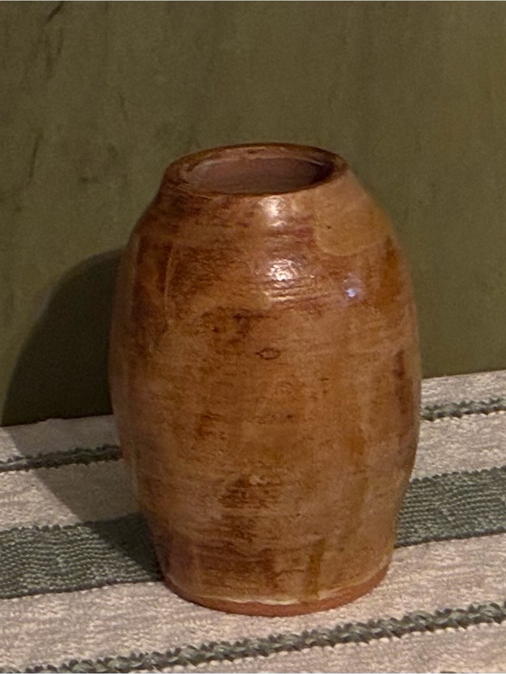 Rustic Brown Ceramic Vase